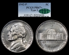 1942-P 5C Silver PR67+