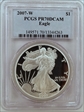 2007-W $1 Silver Eagle PR70DCAM