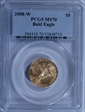 2008-W $5 Bald Eagle MS70