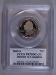 2009-S 25C District of Columbia PR70DCAM