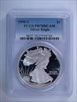 1990-S $1 Silver Eagle PR70DCAM