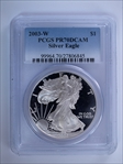 2003-W $1 Silver Eagle PR70DCAM