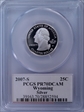 2007-S 25C Wyoming Silver PR70DCAM