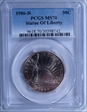 1986-D 50C Statue Of Liberty MS70