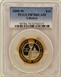 2000-W $10 Library of Congress Bimetallic PR70DCAM