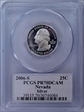 2006-S 25C Nevada Silver PR70DCAM