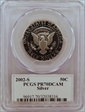 2002-S 50C Silver PR70DCAM