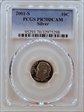2001-S 10C Silver PR70DCAM