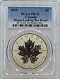2013 $5 Maple Leaf/Ag Rev Proof 25th Anniversary PR70