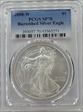 2008-W $1 Burnished Silver Eagle SP70