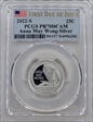 2022-S 25C Anna May Wong-Silver First Day of Issue PR70DCAM