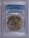1986-P $1 Statue of Liberty MS70