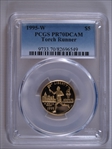 1995-W $5 Torch Runner PR70DCAM