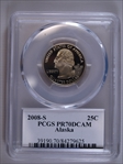 2008-S 25C Alaska PR70DCAM