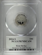 2024-S 10C First Strike Cleveland Eagle with sun PR70DCAM