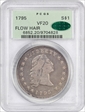 1795 $1 Flowing Hair, 3 Leaves VF20