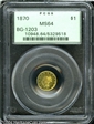 1870 G$1 BG-1203 MS64