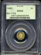 1860 G$1 BG-1102 MS66
