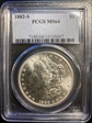 1882-S $1 MS64