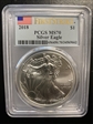 2018 $1 Silver Eagle First Strike MS70