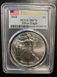 2018 $1 Silver Eagle First Strike MS70