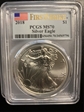 2018 $1 Silver Eagle First Strike MS70