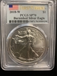 2018-W $1 Burnished Silver Eagle First Strike SP70