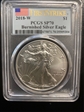 2018-W $1 Burnished Silver Eagle First Strike SP70