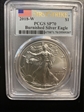 2018-W $1 Burnished Silver Eagle First Strike SP70