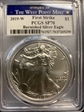 2019-W $1 Burnished Silver Eagle First Strike SP70
