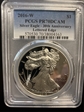 2016-W $1 Silver Eagle 30th Anniversary Lettered Edge PR70DCAM
