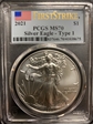 2021 $1 Silver Eagle - Type 1 First Strike MS70