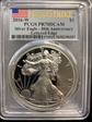 2016-W $1 Silver Eagle Silver Eagle - 30th Anniversary Lettered Edge FS PR70DCAM