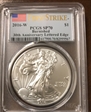 2016-W $1 Burnished Silver Eagle 30th Anniversary Lettered Edge First Strike SP70
