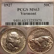 1927 50C Vermont MS63