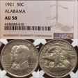 1921 50C Alabama AU58