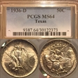 1936-D 50C Texas MS64