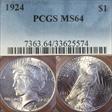 1924 $1 MS64