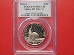 1986-S 50C Statue Of Liberty PR69DCAM