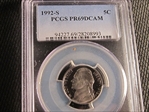 1992-S 5C PR69DCAM