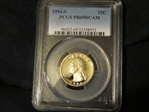 1994-S 25C PR69DCAM