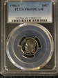 1986-S 10C PR69DCAM