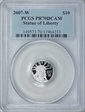 2007-W $10 Statue of Liberty PR70DCAM