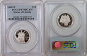2008-W $25 Statue of Liberty PR70DCAM