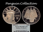 2008-W $100 Statue of Liberty PR70DCAM