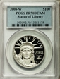 2008-W $100 Statue of Liberty PR70DCAM