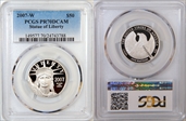 2007-W $50 Statue of Liberty PR70DCAM