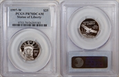1997-W $25 Statue of Liberty PR70DCAM