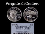 2002-W $10 Statue of Liberty PR70DCAM