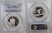 1999-W $50 Statue of Liberty PR70DCAM